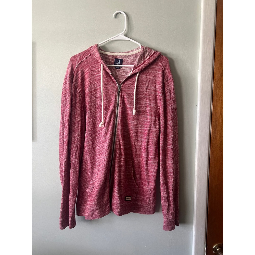 Johnny O Full Zip Hoodie Terry Cloth Beach Surf Men Size Medium